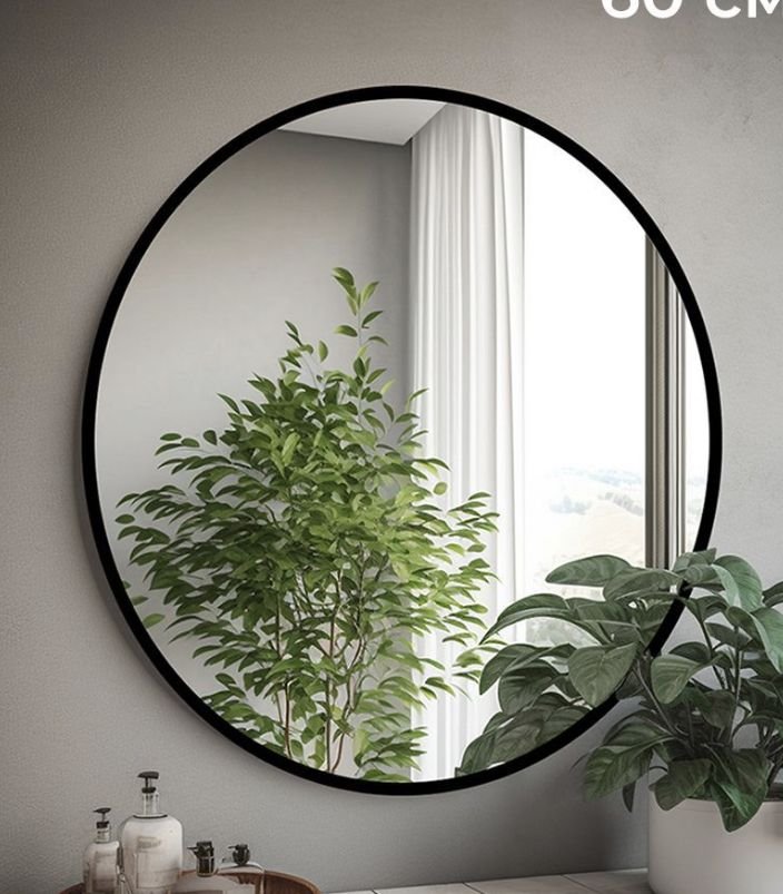 Premium Full-Length Mirrors Rock Solid Home Circular Mirror-Living room Bedroom 3